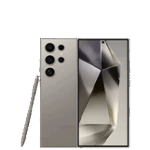 Samsung Galaxy S23 Ultra with stylus in metallic finish